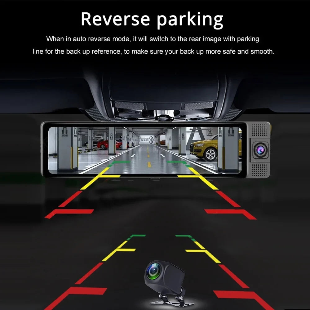 Safety Rearview Clear Car Recorder, Recorder Dcenta Camcorder, Dashcam Auto Camera, Wide Mirror Angle