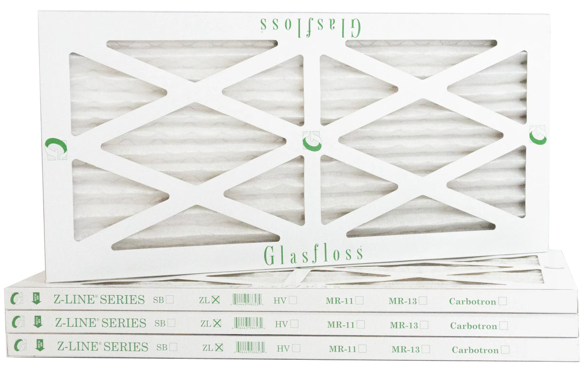 '-Qty:4 Made - USA Size: 27.5x7/8 - x Filter in Glasfloss 22x28x1 inch) MERV Furnace - Air 10 (Actual 21.5