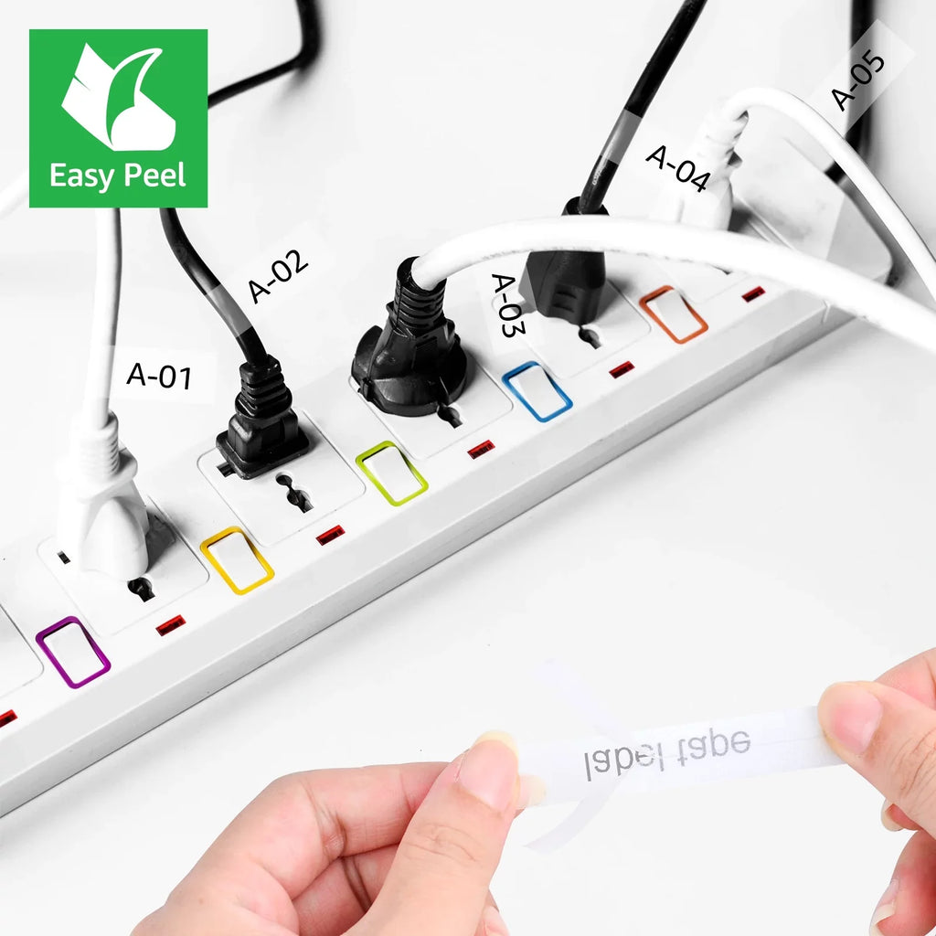 TZe-131 12mm Wire TZe-FX131 TZe Compatible Cable x GREENCYCLE on Clear for 8m Flexible 8PK Brother Tape ID P-touch Label TZ-FX131 TZ TZ-131