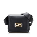Calf Unisex Leather Authenticated Pre-Owned Crossbody Bag ID Small Fendi (Good)