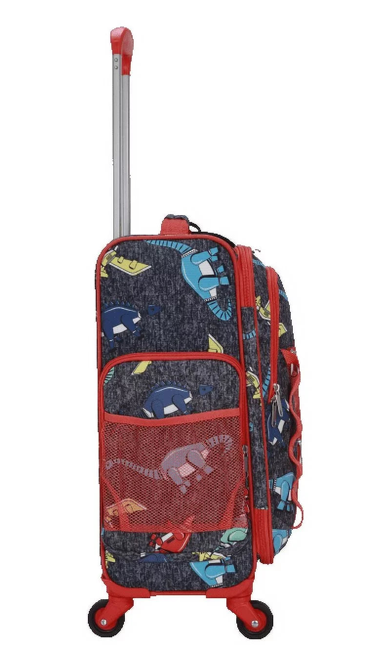 CUBE DINO CRCKT SOFTSIDE PACKING 3 TAG WITH AND LET'S SOAR PC LUGGAGE