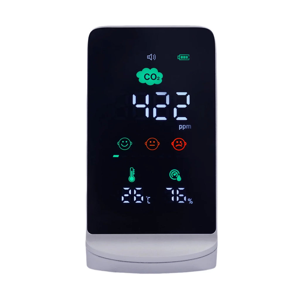 Humidity Indoor Air Miumaeov (White, Quality & for Monitor ) CO2, Temperature