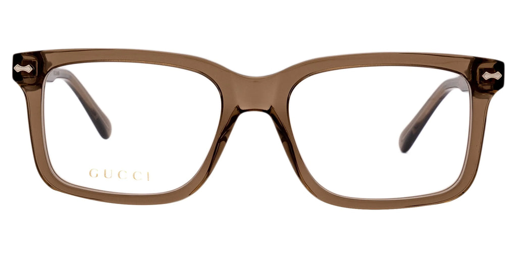 Squared mm GG0914O Eyeglasses Brown GUCCI 002 Rectangular Men's 54 Demo Lens