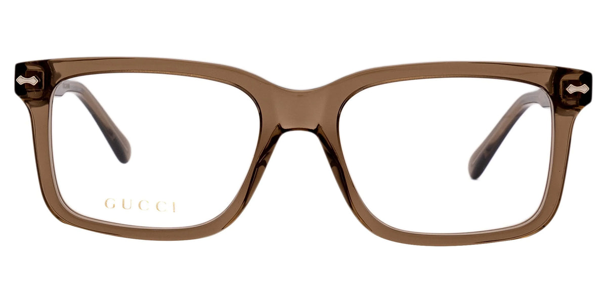 Squared mm GG0914O Eyeglasses Brown GUCCI 002 Rectangular Men's 54 Demo Lens