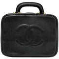 Chanel Vanity Stitch 4th Pre-Owned Gold Leather Bag A07061 Skin CHANEL Cocomark (Good) Handbag GP Caviar