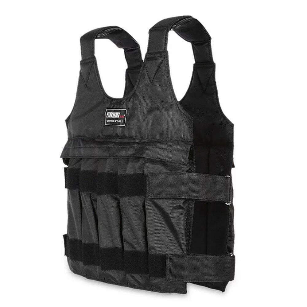 Gym Fitness Adjustable Workout Weighted 44lbs-110lbs Training Weight Adjustable Vest Running Vest 110LBS(50KG) Weight