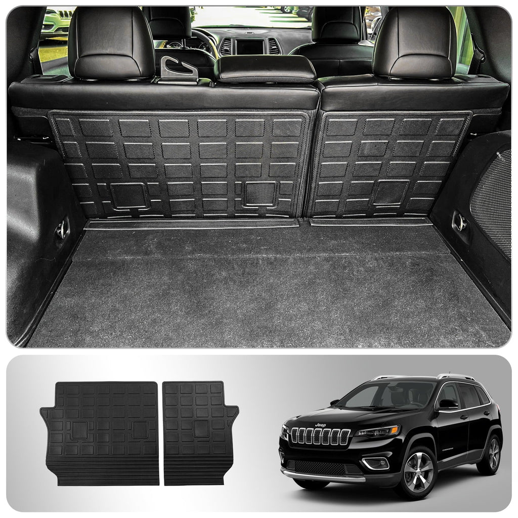 Back Trunk with TPE Seat Cover Seat Cherokee Cherokee 2019-2023 Weather Liner Back All Cover Mat 2022 Protector (Backrest Mat Cargo Jeep Cargo Mats) Accessories Compatible