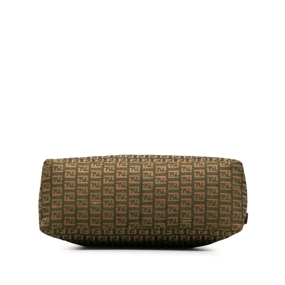 Bag Tote Tote (Good) Zucchino Pre-Owned Unisex Roll Braided Fendi Canvas Authenticated Fabric Green