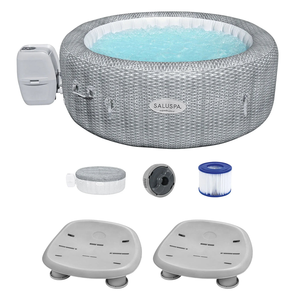 with AirJet Spa Seat 2-Pack Hot Coleman Tub Honolulu SaluSpa Bestway