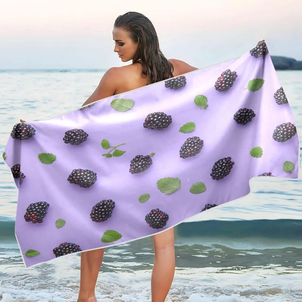 '- Towel Quick Absorbent Beach Travel Swimming Dry Oversized Compact Towels for Holiday（416） Camping - Berry Super Bestwell Towel Lightweight