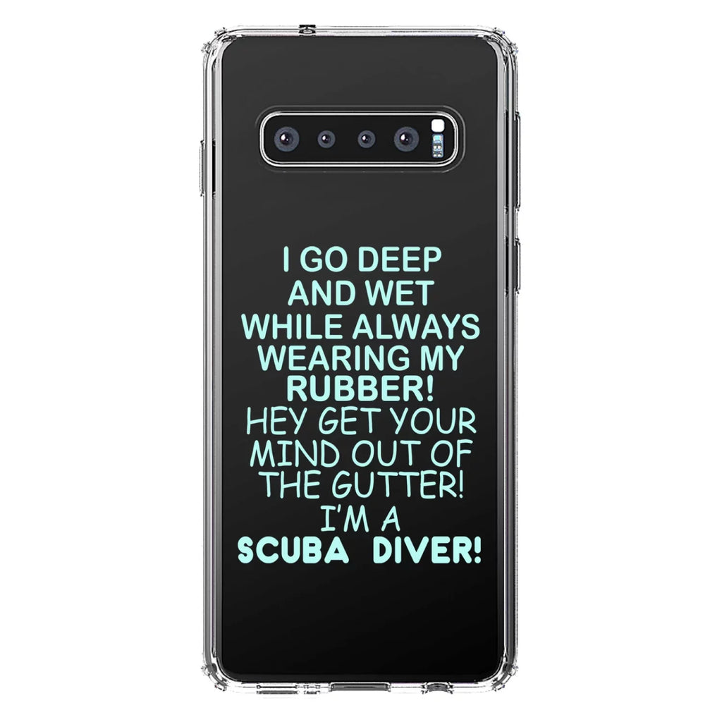 Deep (6.4" - S10+ & DistinctInk Samsung I Back Hybrid My - Tempered Glass Wearing Clear Acrylic Screen TPU Case for Wet Go Bumper Scuba PLUS Shockproof Diving Screen) Protector Galaxy Rubber