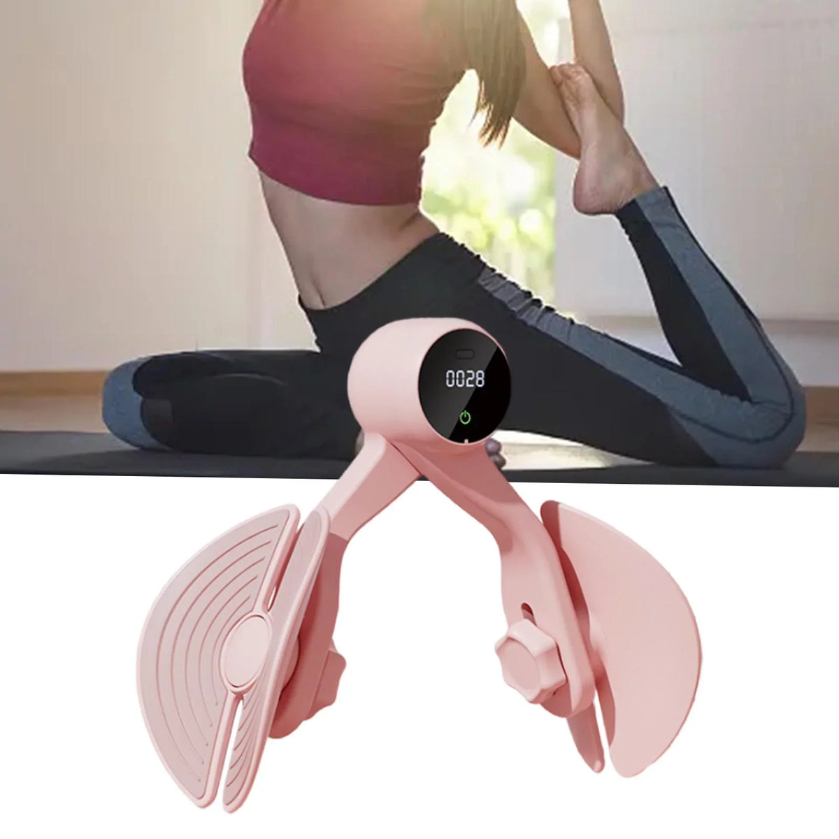 Compact, Thigh with Exerciser, Workout Trainer Strengthening, Muscle Exerciser Thigh Trimmer Gym Thigh Pink Hip Counter, Hip Home Inner Leg Machine