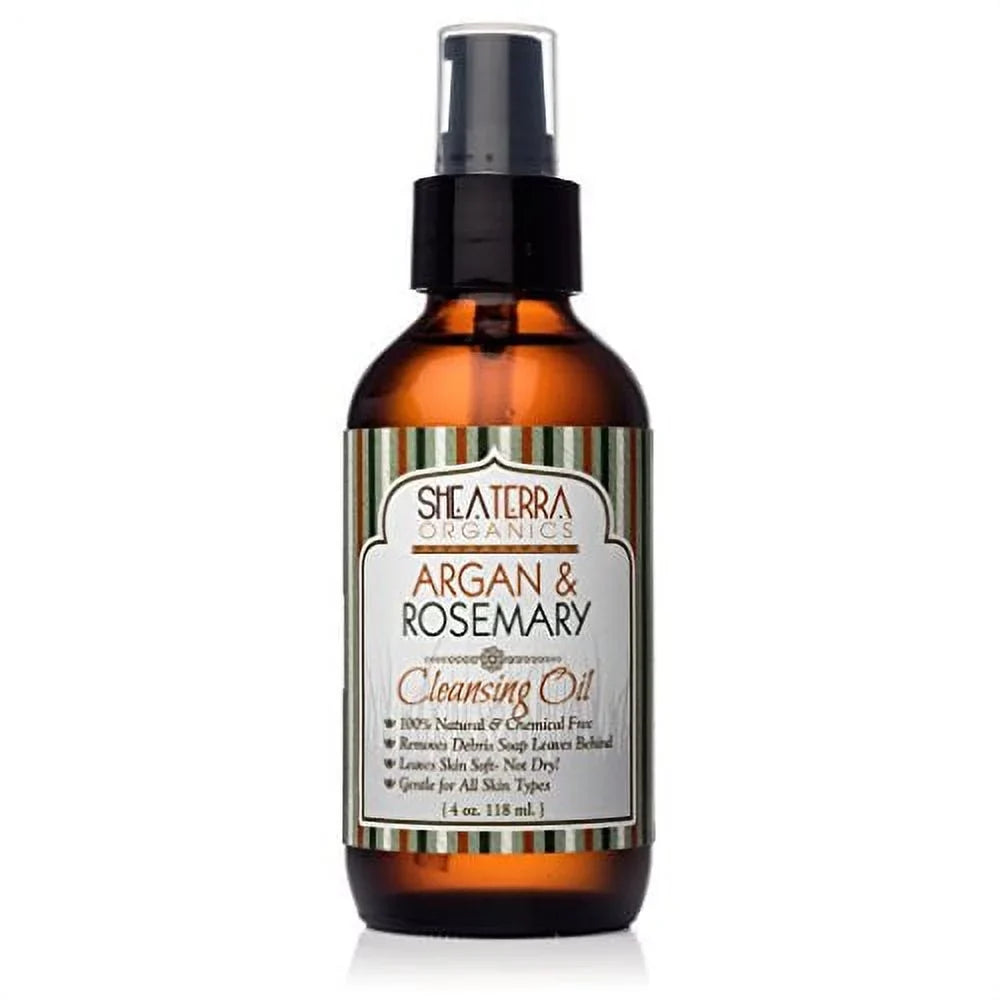 '- All Organics oz Treatment, Oil Bacteria Skin Pore Argan Terra Deep | 4 Types E Vitamin Oil | & Remover, Rosemary Shea Cleansing