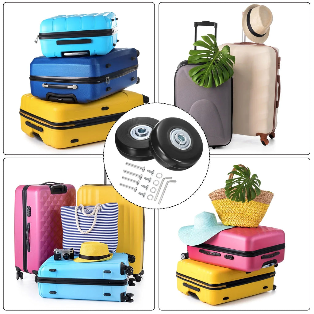 Suitcase, 17 Wheels for 2 0.7" 51 Uxcell Luggage Set mm/2" , x Replacement x