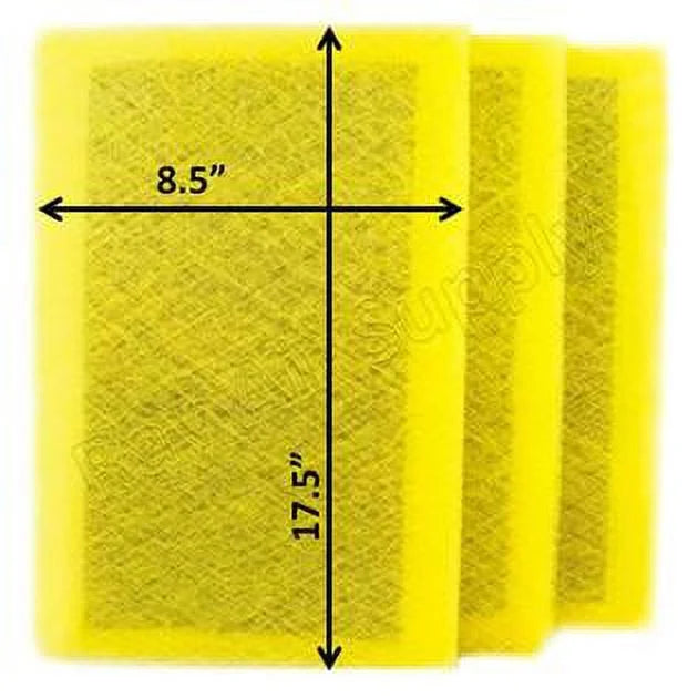 Pads Pack) Replacement RAYAIR SUPPLY with (3 Filter Cleaner Air MicroPower Compatible Guard 10x20