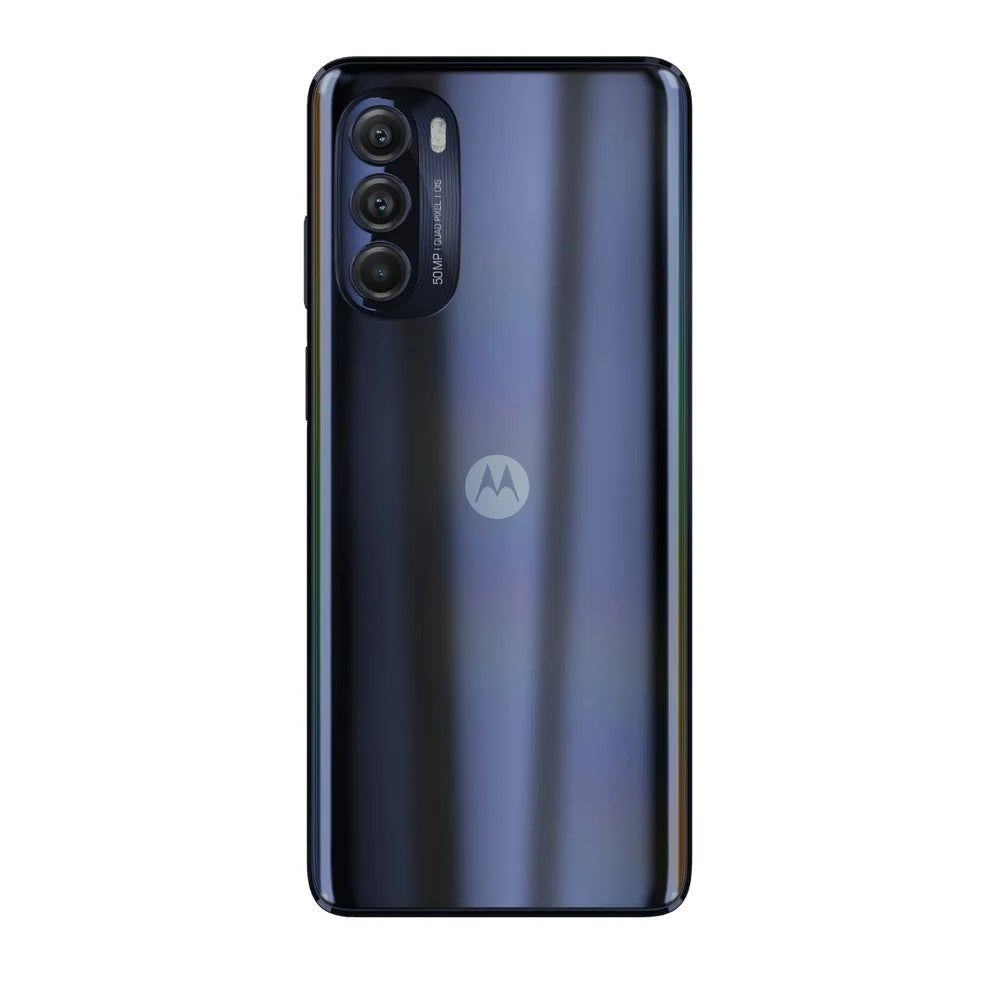 RAM, 4 Blue Moto Good) G Pre-Owned Steel Unlocked,128 Fully Smartphone, GB (Refurbished: + Stylus Motorola (2022) 5G GB Storage