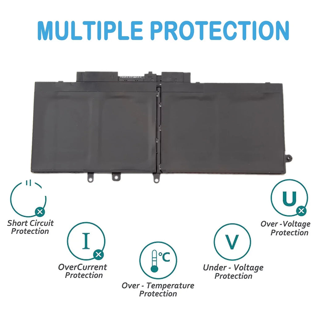 E5490 DY9NT 5288 5491 Series Precision Notebook 3520 3530 68Wh Dell 451-BBZG E5480 Laptop for Latitude 5580 5591 5495 Battery 5480 Dell 5280 5488 E5580 5490 5590 5YHR4 15 E5590, GJKNX GD1JP