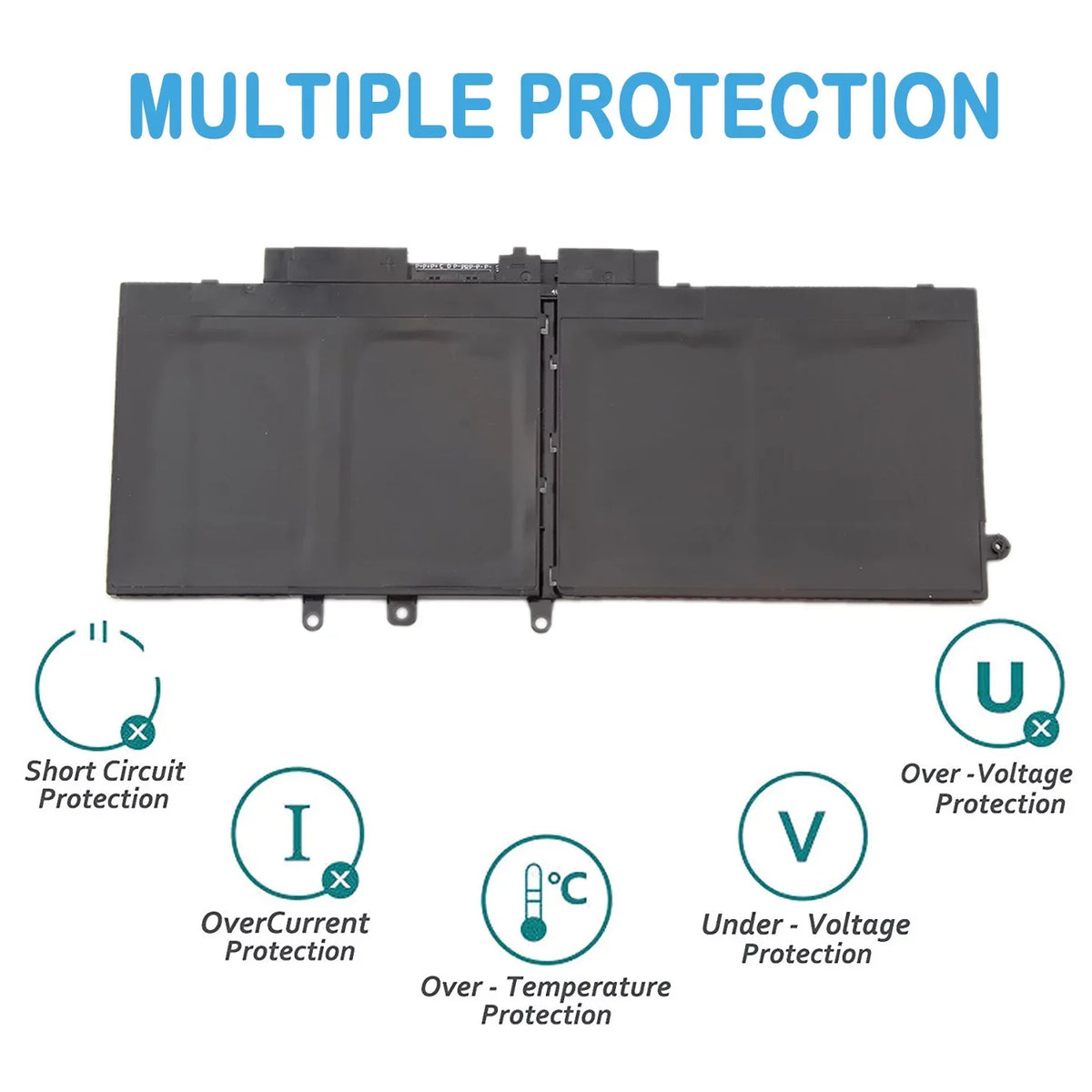 E5490 DY9NT 5288 5491 Series Precision Notebook 3520 3530 68Wh Dell 451-BBZG E5480 Laptop for Latitude 5580 5591 5495 Battery 5480 Dell 5280 5488 E5580 5490 5590 5YHR4 15 E5590, GJKNX GD1JP