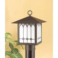 Lantern-12 Inches Inches and 9 Lighting-1 Wide Post Light Tall Outdoor OL-130PS-OB-Cal