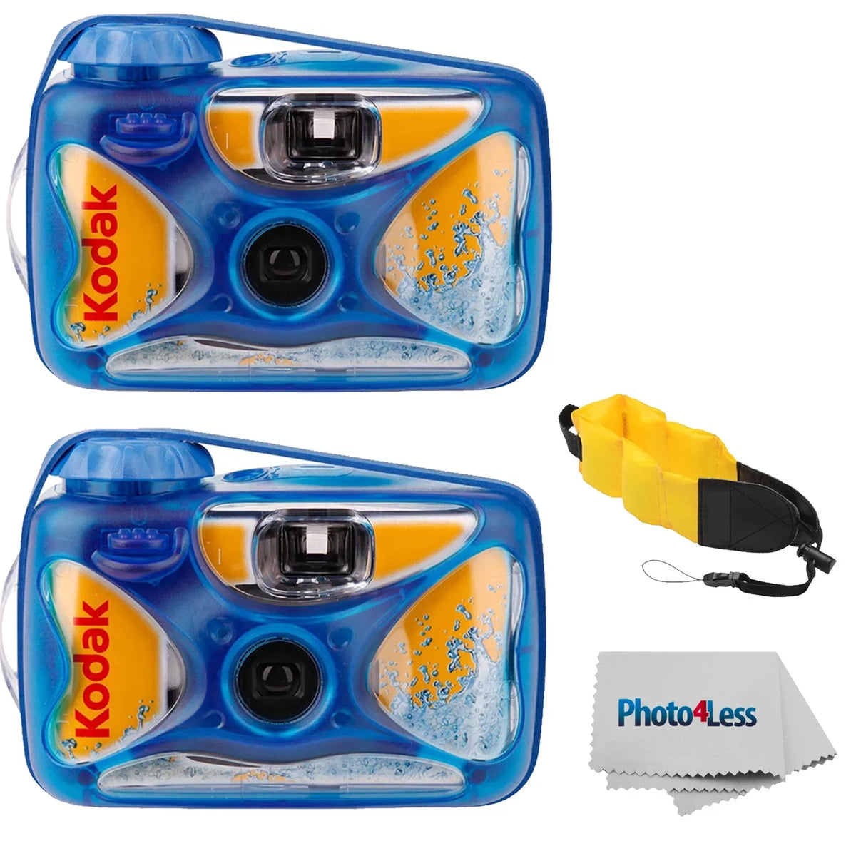 and Sport Kodak Waterproof Use Pack With Strap 2 Camera Floating Single Cloth