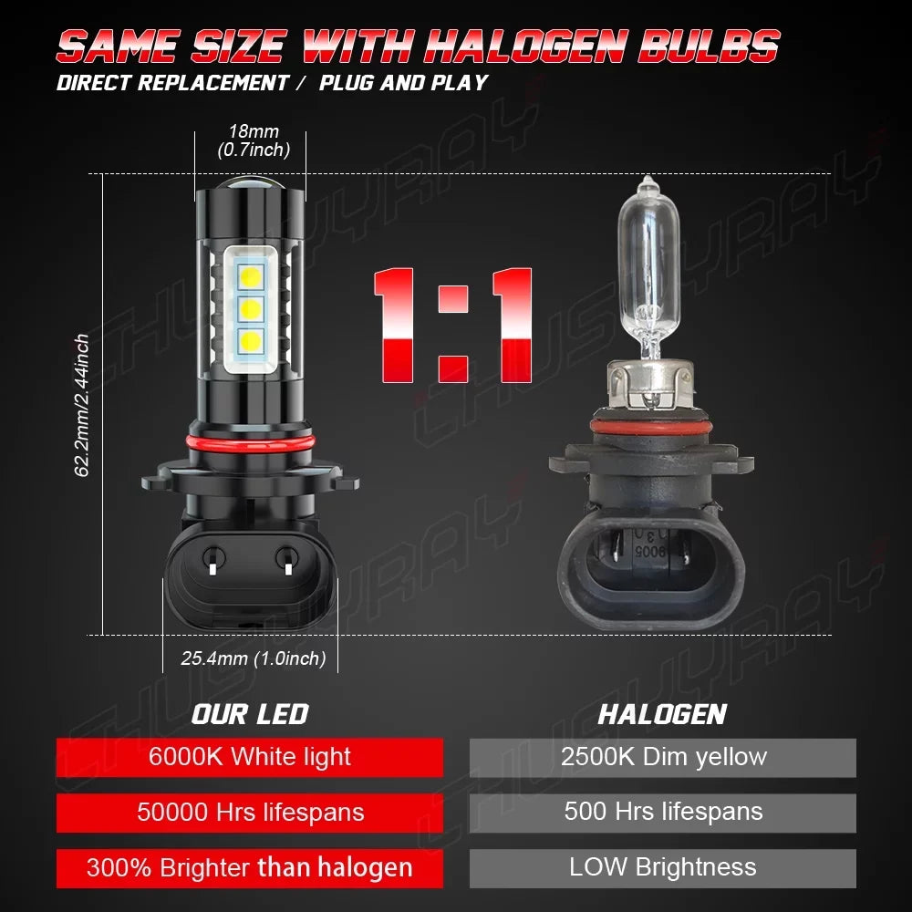 6pcs Beam High&Low 9005 HID LED Kit Bulbs Light D4S 2007-12 Lexus For Fog Headlight 9145 ES350 +