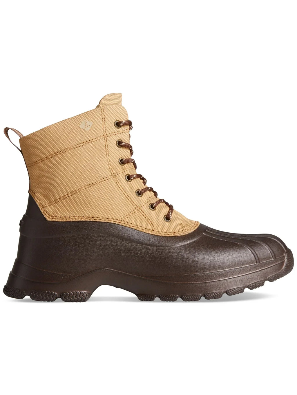 Mens Cushioned Media Round Waterproof Lace-Up Beige Mixed Tab SPERRY 7 Pull Lightweight Boots Toe Duck