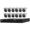 Camera and 4K 2.8mm Kit, PoE Capture NVR NVR (1) with 12 (12) R2-IP16C5MPK Turret + 16-Channel Includes 13-Piece, 5MP Camera Lens Advance
