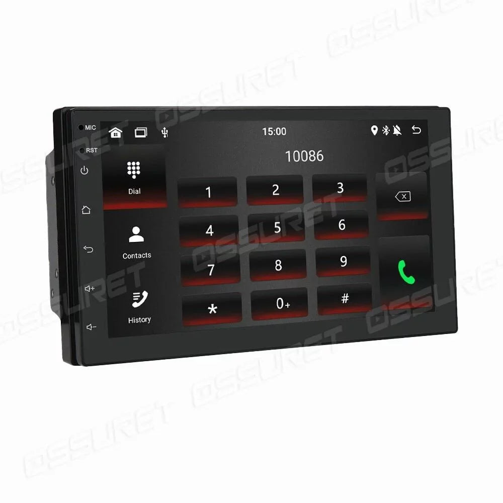 Stereo Head Dash Din 2 GPS Backup With Navigation Double In Android Car Radio System Bluetooth 7" Unit 11 Camera