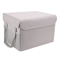 Handles Home Ideal Storage Car, Lid Waterproof Fireproof Sturdy Irfora Box, and for Office with
