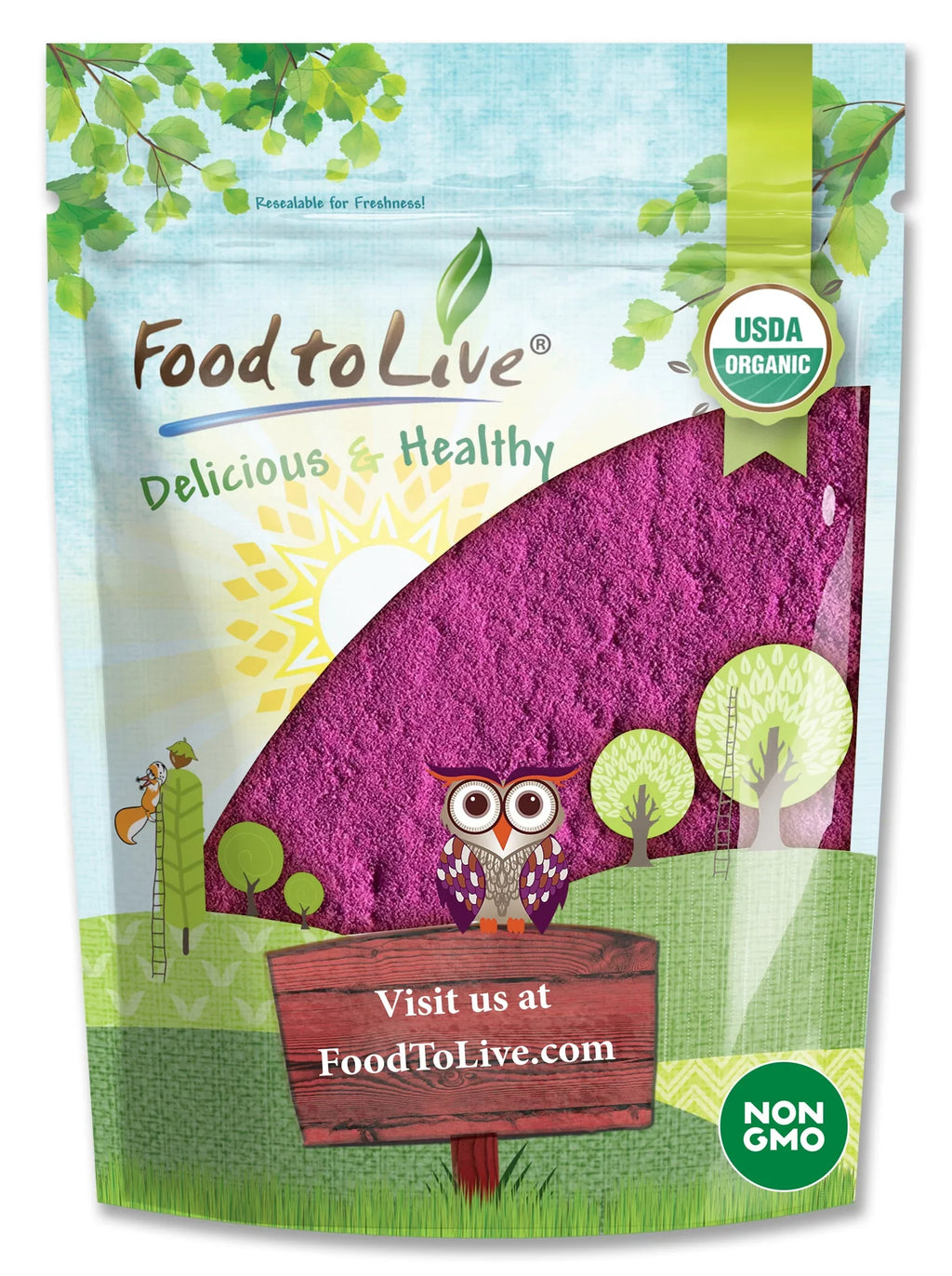 Live 2 Food Raw, to by Powder, Organic Currant Non-GMO, — Pounds Kosher — Vegan,
