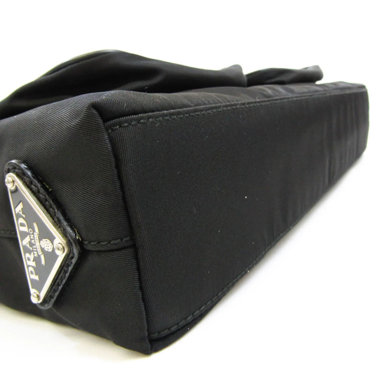 Bag (Good) Shoulder Prada Leather,Nylon Women,Men Pre-Owned