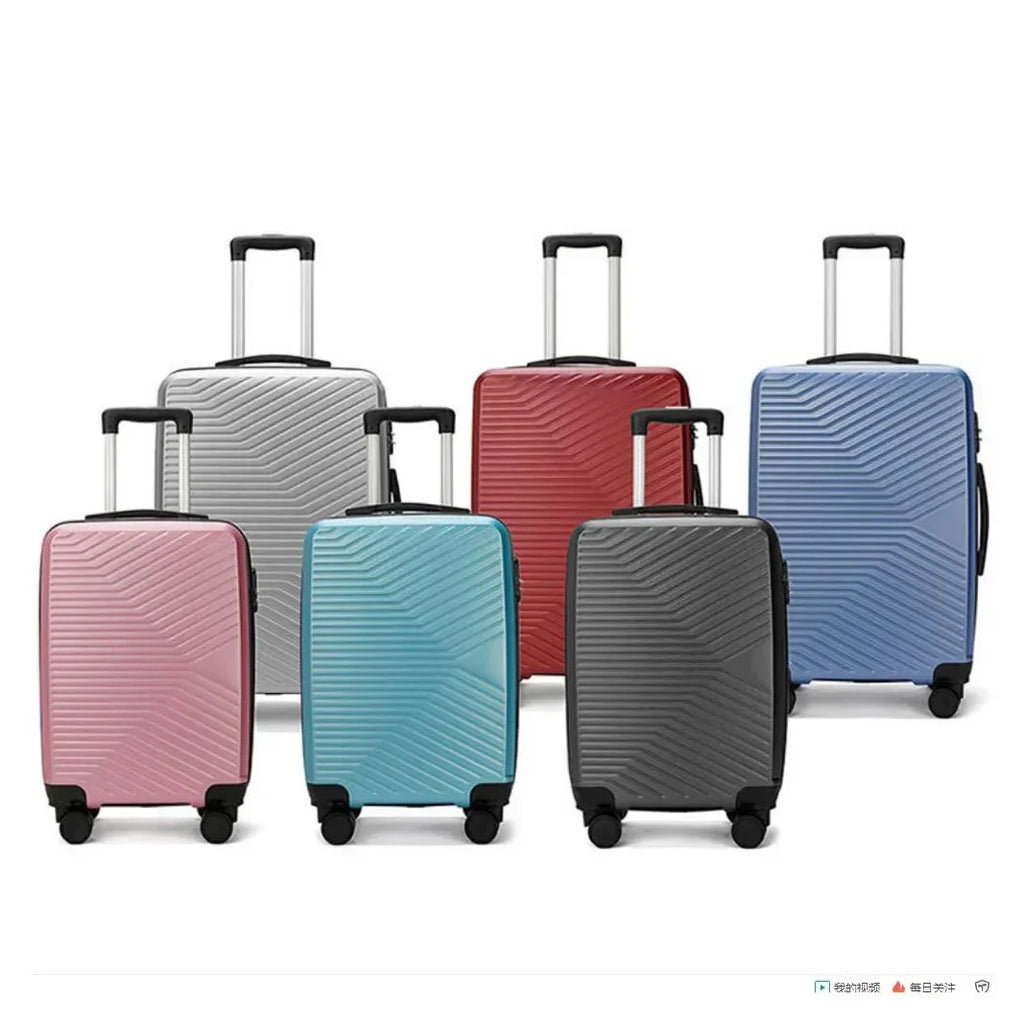 Wheels Boarding Shipping 24 With Case Travel Suitcase Zipper Cabin Carry-on Free Inch Bag Luggage Valise 20" Rolling Trolley