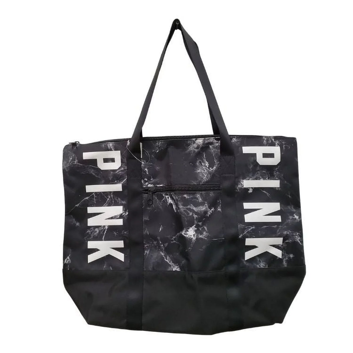 Victoria's Gym Book Tote Pink Marble New Secret Bag Logo Zip Top