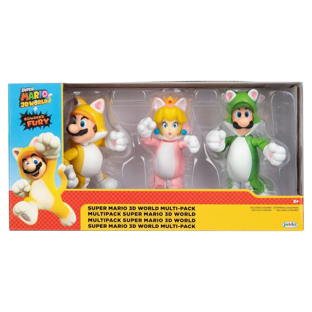 World Browsers Peach Super Luigi Fury 3D Mario Mario Figure Cat Toy Pack Multi
