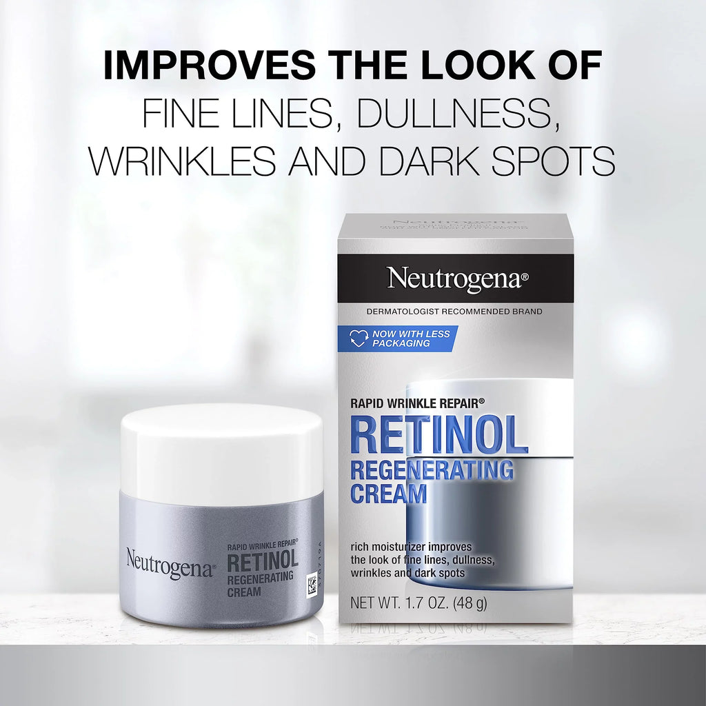 Repair Anti-Aging Fight Rapid & Daily With Face Moisturizer, Face Spots, Neutrogena Lines, Hyaluronic Dark Cream & Fine Wrinkles, Retinol Acid Wrinkle 1.7 To Retinol Oz