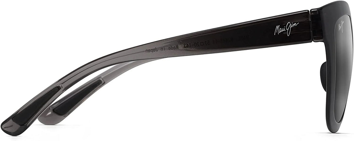 Translucent Jim Medium Classic Women's Grey, Maui Grey/Neutral Polarized Anuenue Sunglasses,
