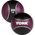 Medicine Barbell Ball, 20 Purple Tone Rubber 2 lbs York
