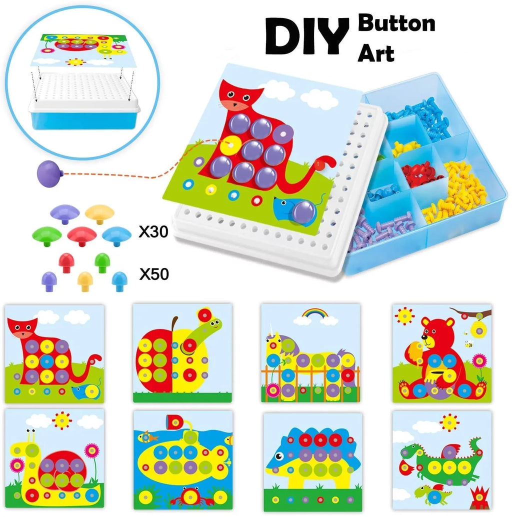 Creative Kids Years Electric Pieces Puzzle Tool Center and for Mosaic Toys, Block Kit, Drill Learning Drill Engineering 224 Set Education Screwdriver Old Game Building Activities Toy, Ages STEM 3-10