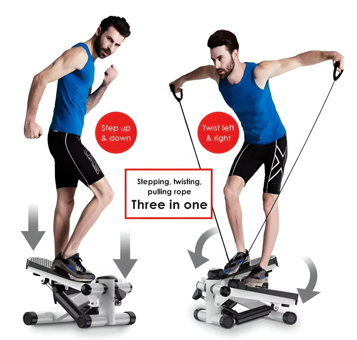with Stair Exercise Equipment with LBS Steppers Home Home Fitness, for Workout Home, Stepper Mini Exercise Portable Loading at for Bands Stepper Stepper 331 Resistance Capacity,