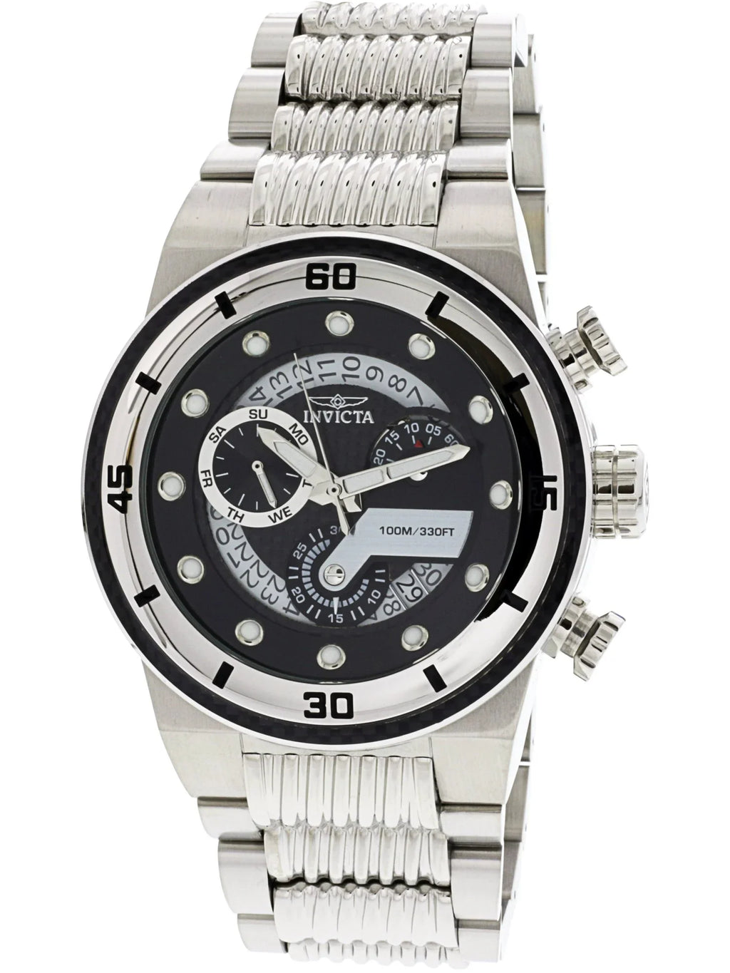 Carbon Watch Dial 25280 Fiber S1 Men's Chronograph Rally Steel Invicta