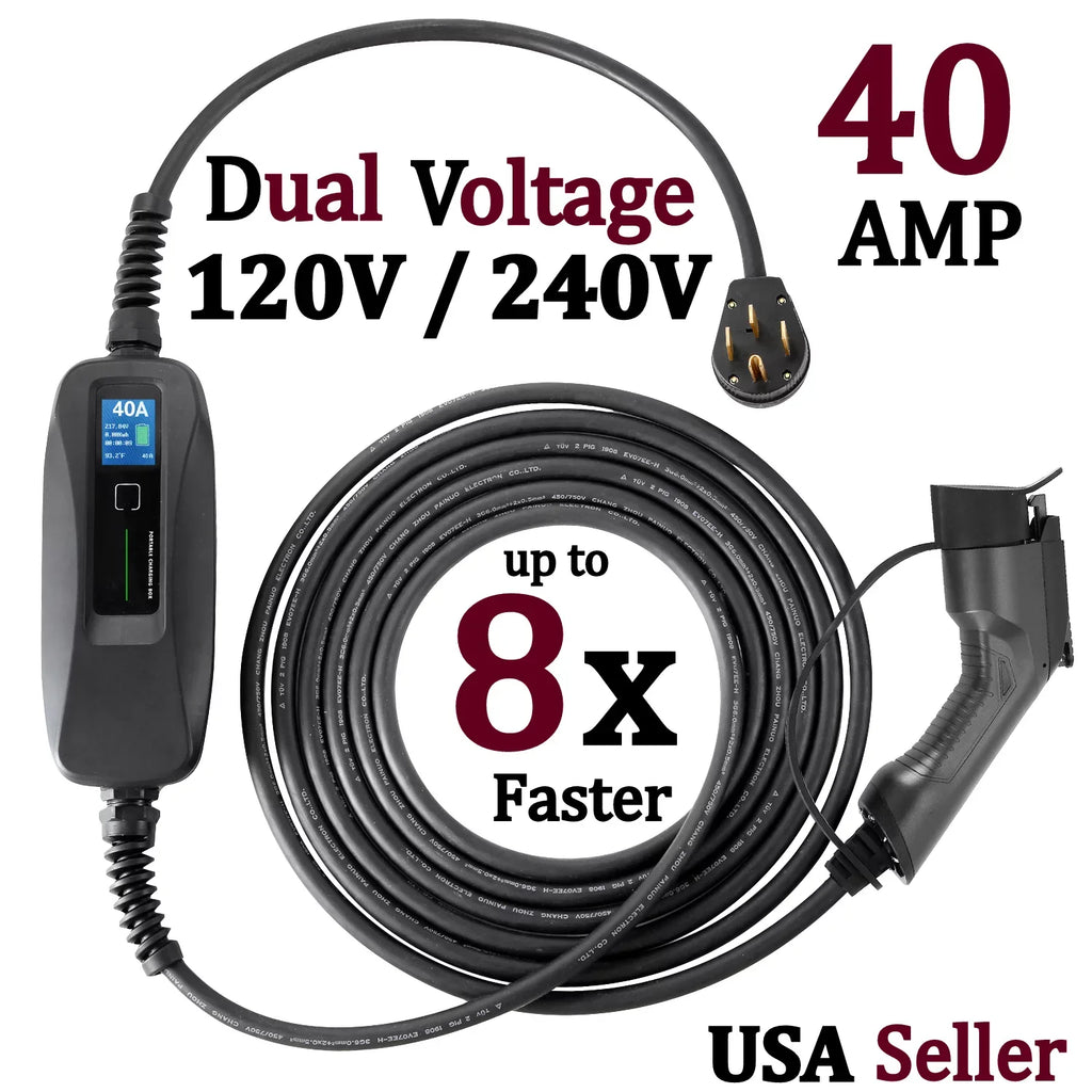 The to Vehicles, Level 24 14-50R EVSE- (9.6 Station Voltage AMP ,40 AMPS- You 5-15P AMP AMP, EV 2- /120V Couplago Charging Adapter KW)- Electric AMP - -240V/120V, - Dual or Charger 40 Set 12 for