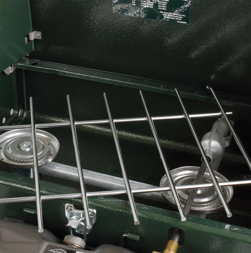 Dual Coleman Stove, Guide 2-Burner Camping Gas Powerhouse Series Fuel