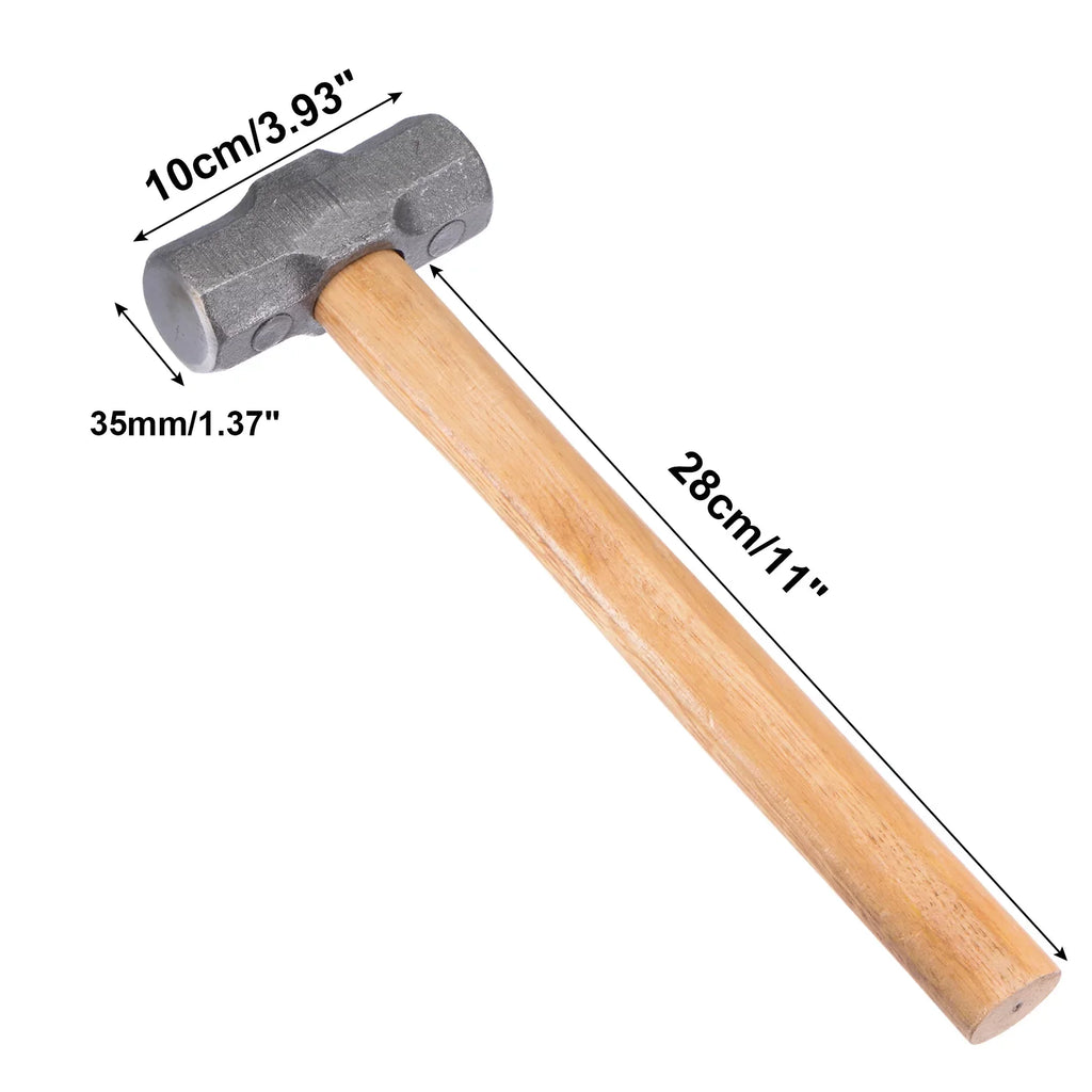 with 850g Industry Hammer Head Wood Forged Engineer Handle Face Steel for Uxcell Double Home Sledge 11" Hammer