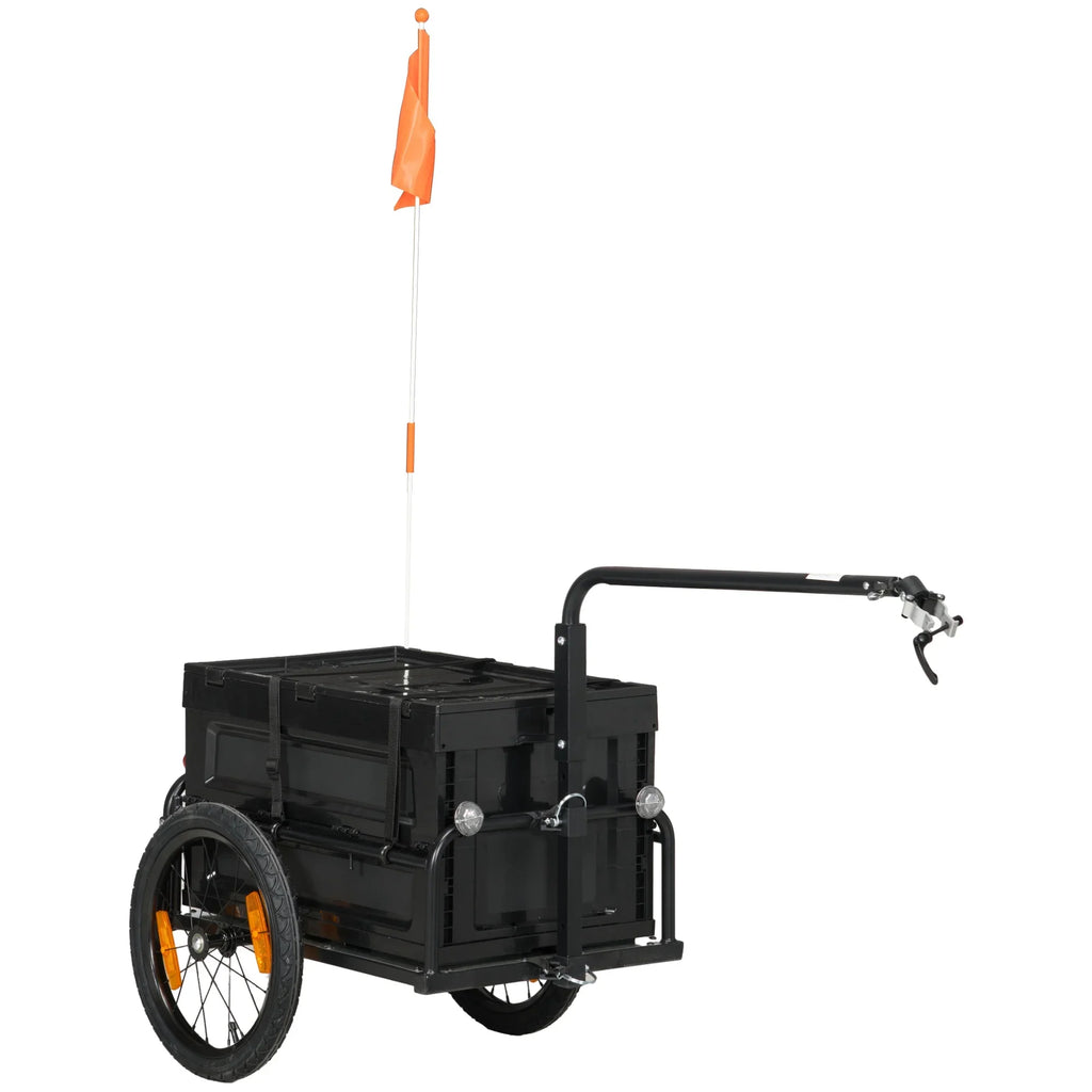 Bottom Aosom Storage Box, Bike Wagon No Removable Trailer with
