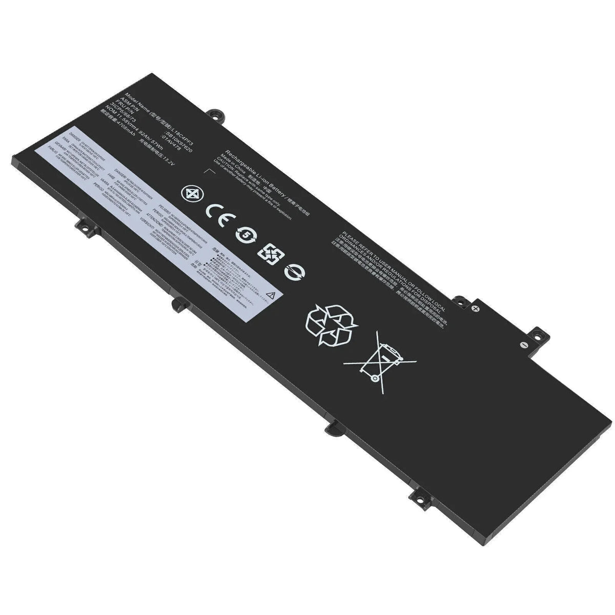 ThinkPad Lenovo For T480S OEM SB10K97620 57Wh Battery 01AV479 01AV478 L17M3P72