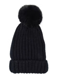 Women's ) (O/S, Landau Hat Pompom Fur Faux Adrienne