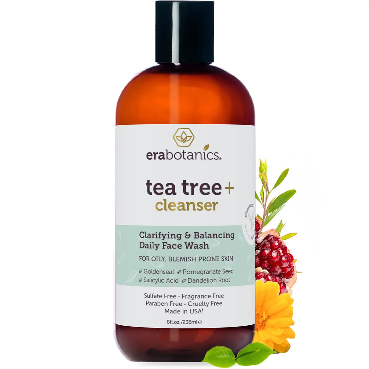 8oz Cleanser Era Organics and Tree Oil Tea Wash Body Face