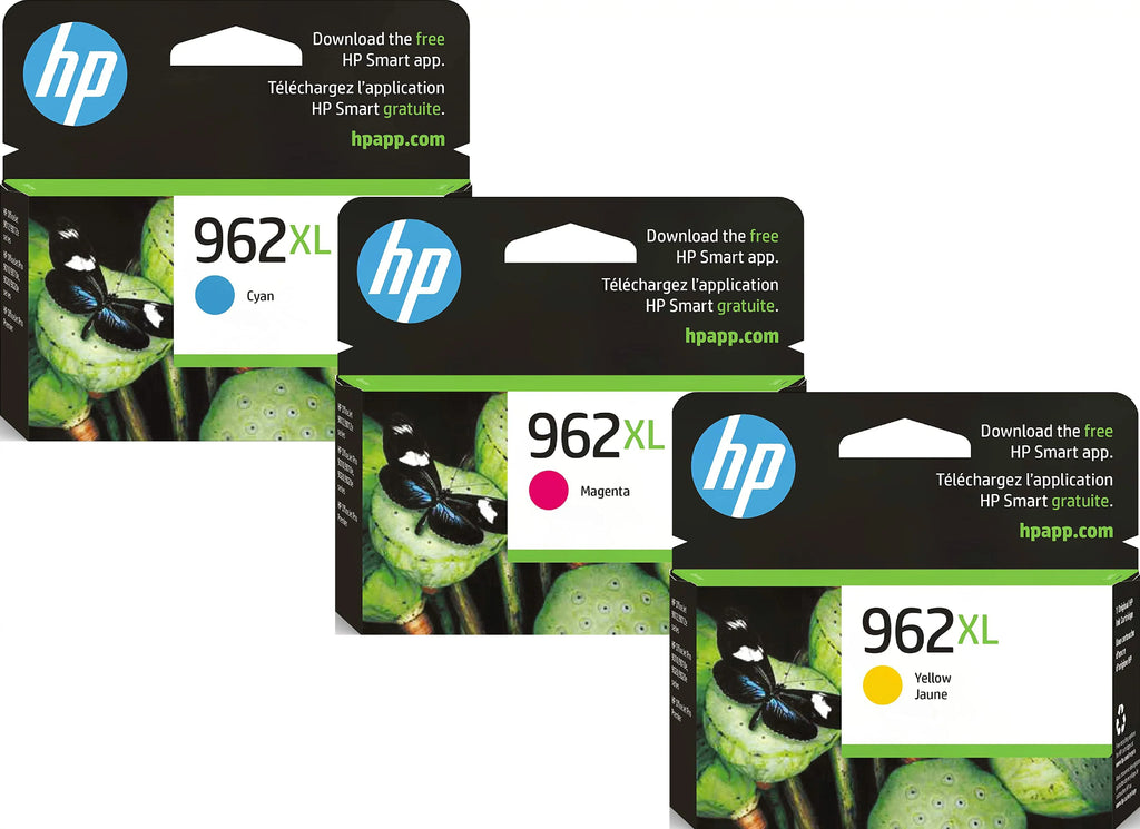 (962XL Original 1 HP Combination 3JA01AN, color 962XL color 3JA02AN) 962 962XL HP each Yellow) Cyan, (3JA00AN, 962XL Magenta,