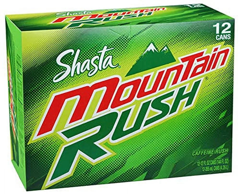 (Pack MOUNTAIN of Cans RUSH Citrus Shasta Soda 24) Pop, 12-Ounce