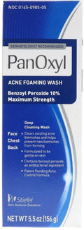 10% of Foaming (Pack 5.5 oz Acne Wash 2) PanOxyl
